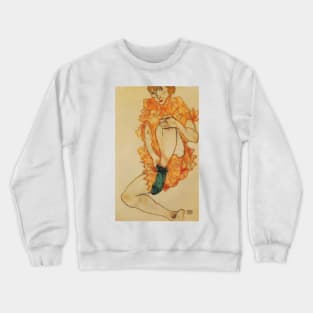 Egon Schiele - The Green Stocking 1914 Crewneck Sweatshirt